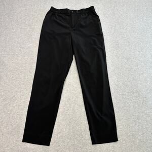 Banana Republic Chino Pants WMNS XS High Rise Straight Ankle Black Elastic Waist